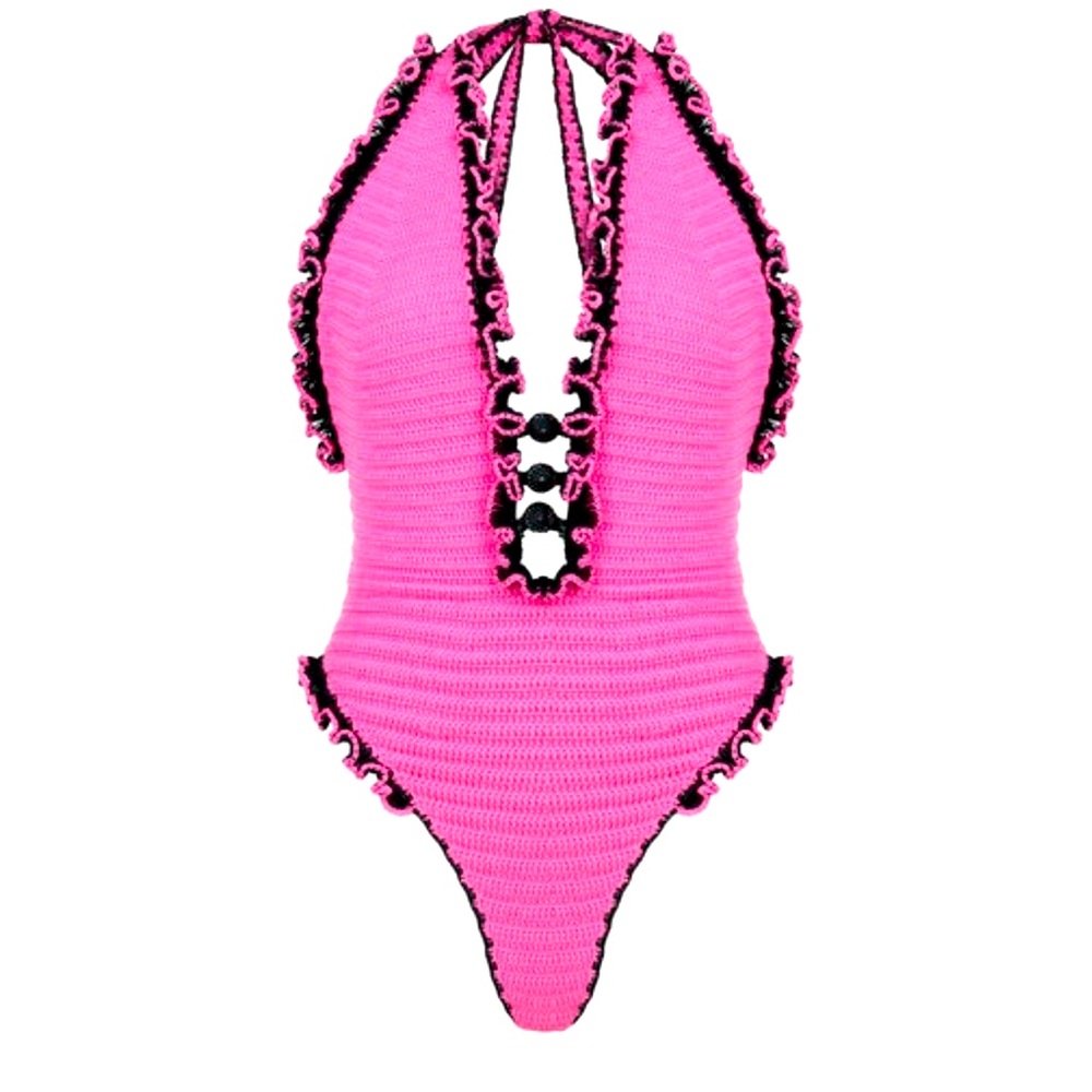 🆕#1 ~ NWT Rio One-piece Swimsuit In Pink by My Beachy Side, Size Small